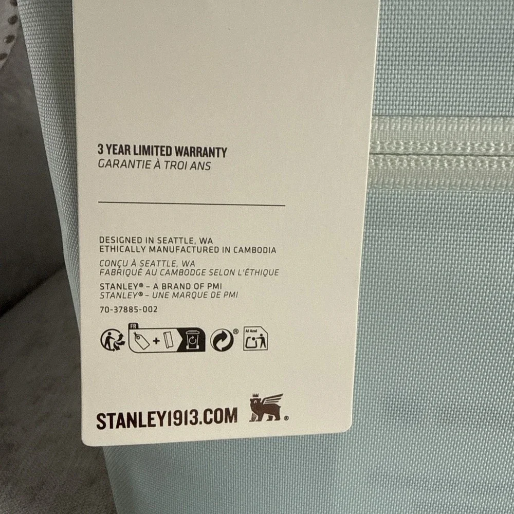 Stanley 10 Cans/7.4qt All Day Julienne Mini Bag Cooler  Mint Green/Blue